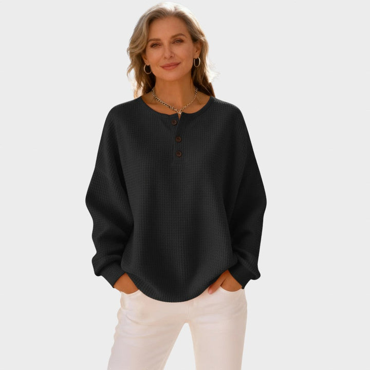 Mia - Camiseta Henley cómoda