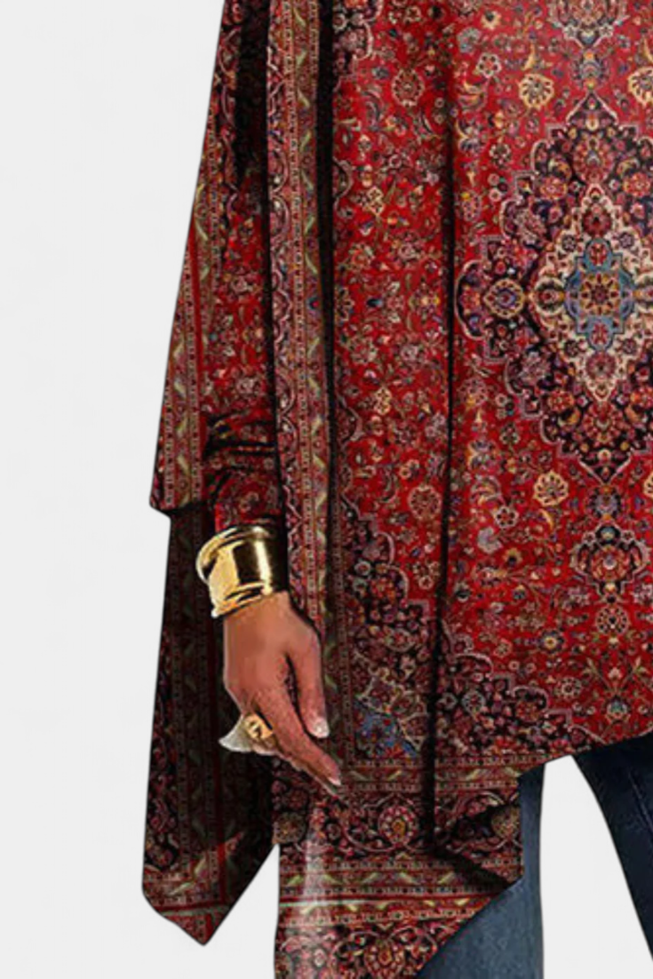 Camisola Andina Elegante de Gola Barco