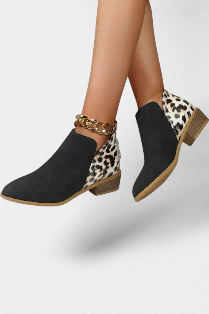 Janicee Botas Ortopédicas com Estampado de Leopardo