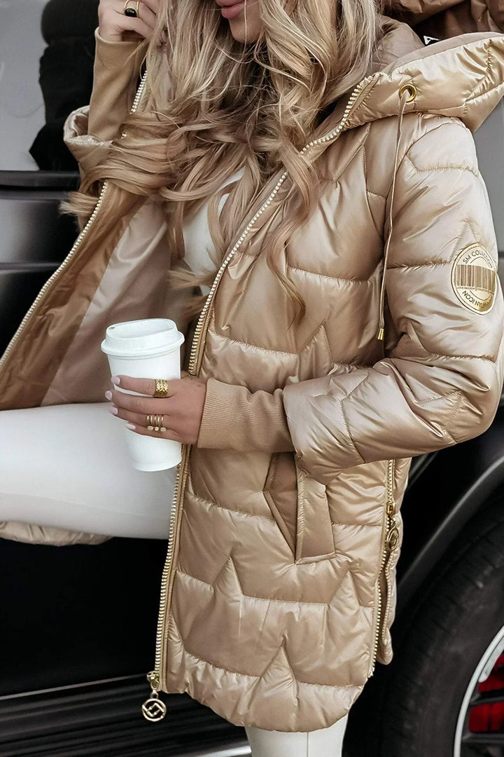 Nora - Casaco Elegante de Inverno com Capuz e Acolchoado