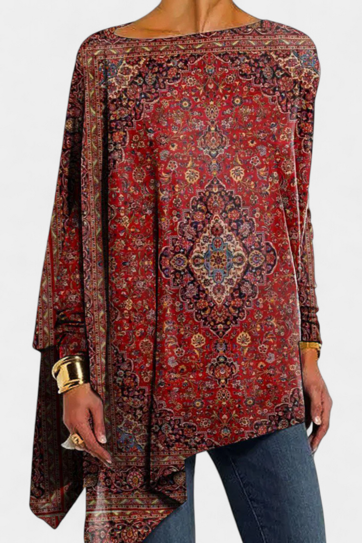Camisola Andina Elegante de Gola Barco