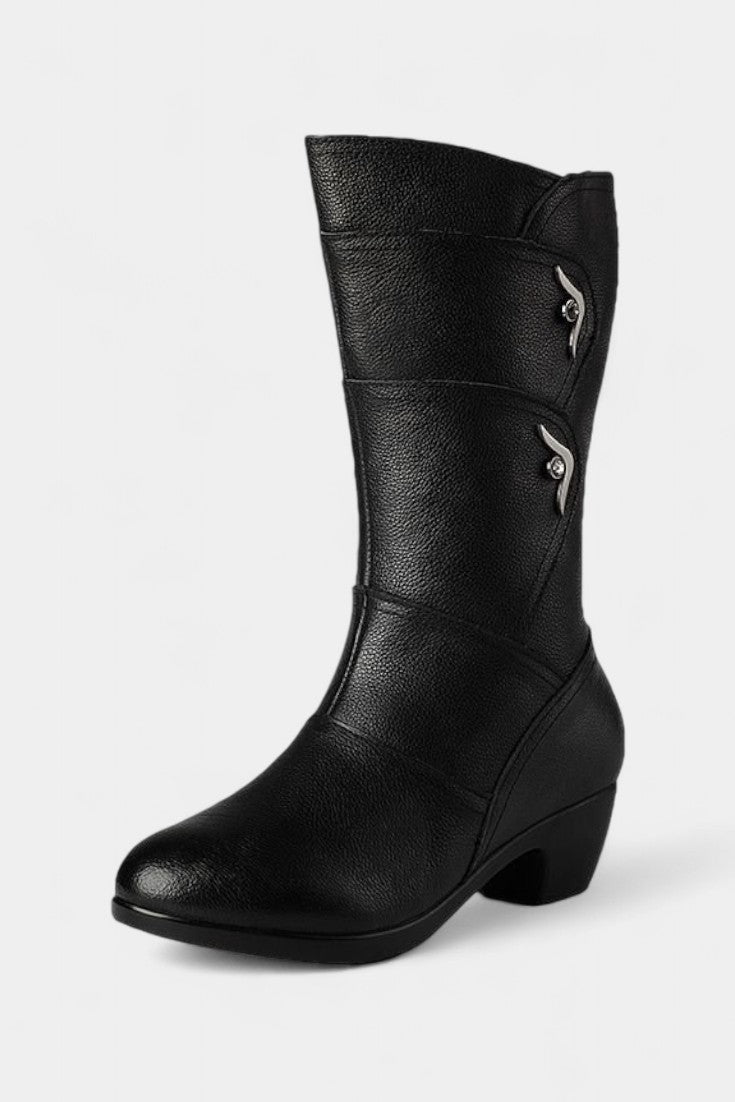 Botins Hadley com Fecho de Correr e Palmilha Acolchoada
