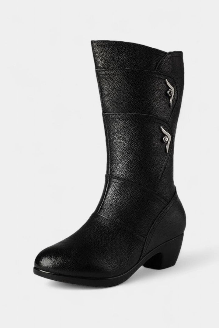 Botins Hadley com Fecho de Correr e Palmilha Acolchoada