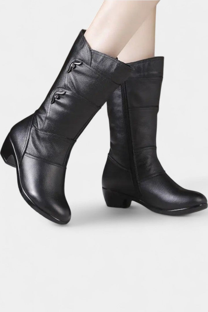 Botins Hadley com Fecho de Correr e Palmilha Acolchoada