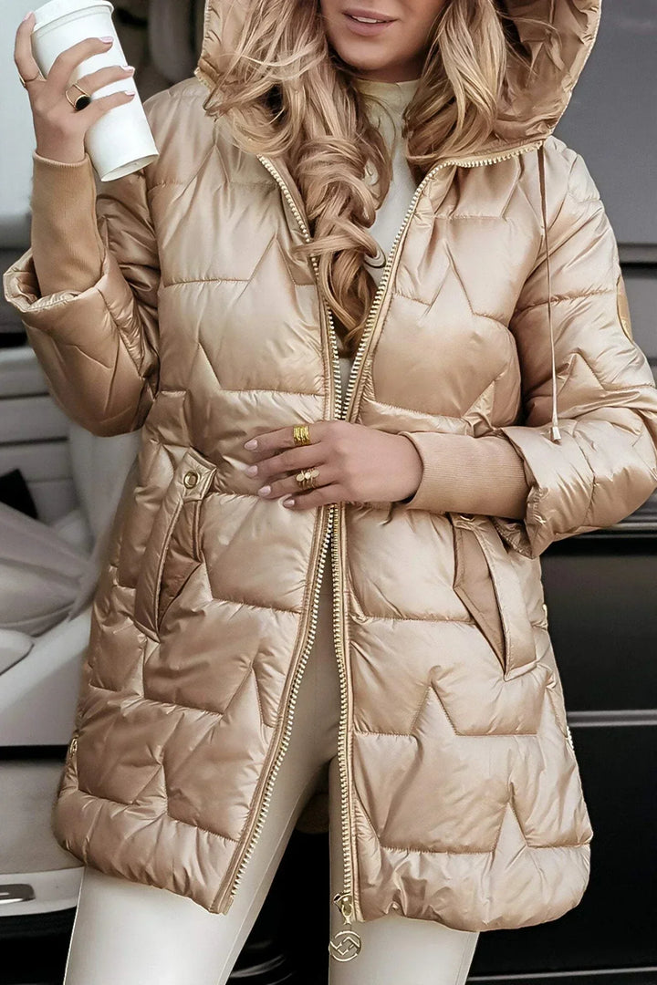 Nora - Casaco Elegante de Inverno com Capuz e Acolchoado