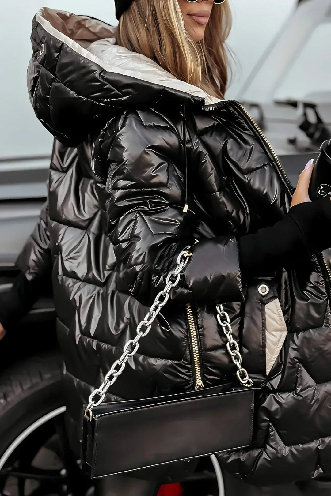 Nora - Casaco Elegante de Inverno com Capuz e Acolchoado