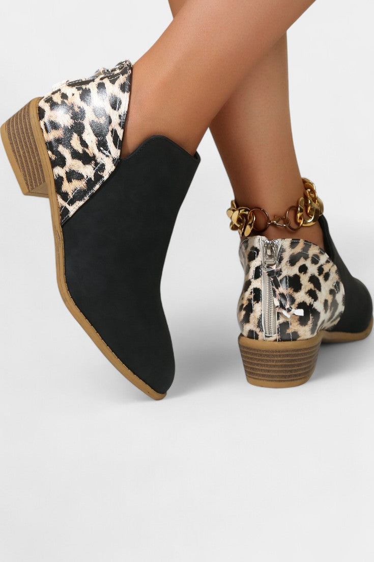 Janicee Botas Ortopédicas com Estampado de Leopardo