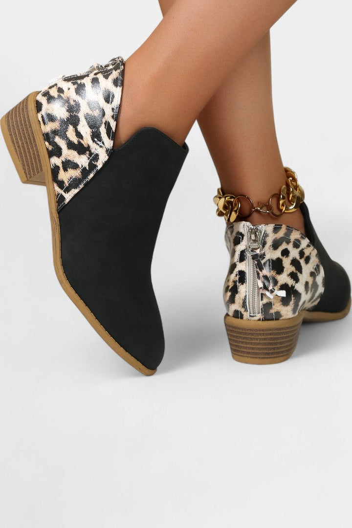 Janicee Botas Ortopédicas com Estampado de Leopardo