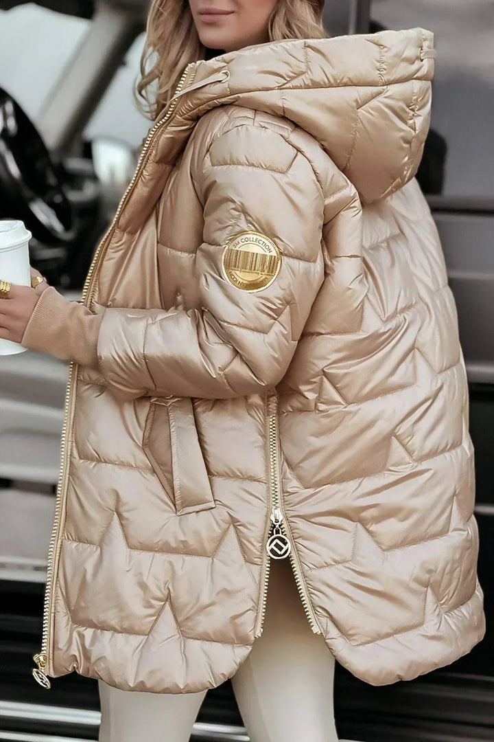 Nora - Casaco Elegante de Inverno com Capuz e Acolchoado