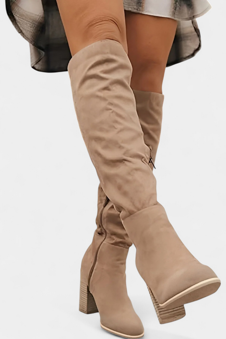 Calliope Botas de Tacão Quadrado até ao Joelho