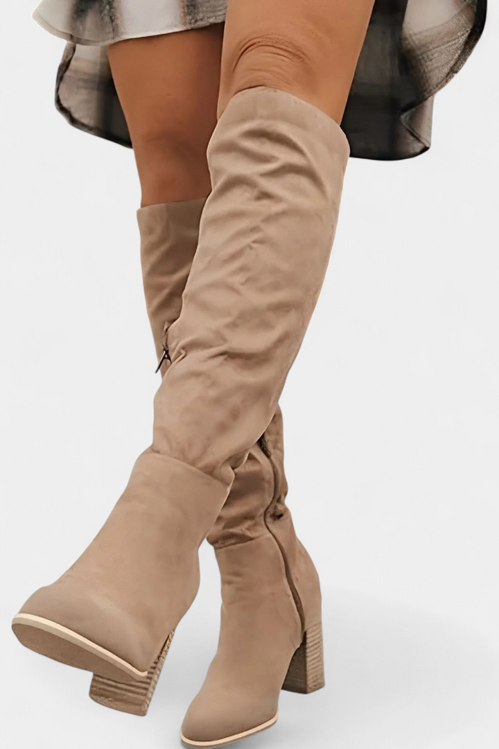 Calliope Botas de Tacão Quadrado até ao Joelho