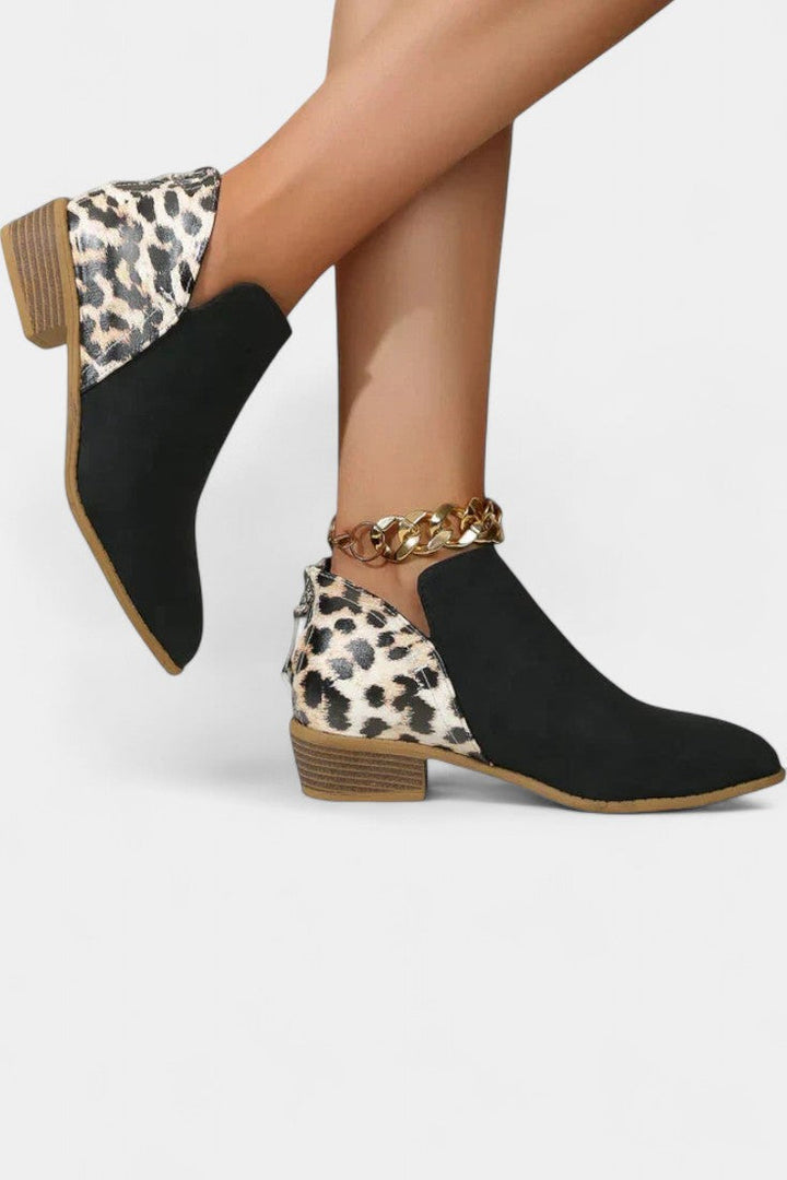 Janicee Botas Ortopédicas com Estampado de Leopardo
