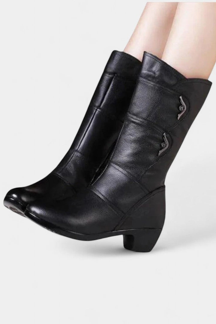 Botins Hadley com Fecho de Correr e Palmilha Acolchoada